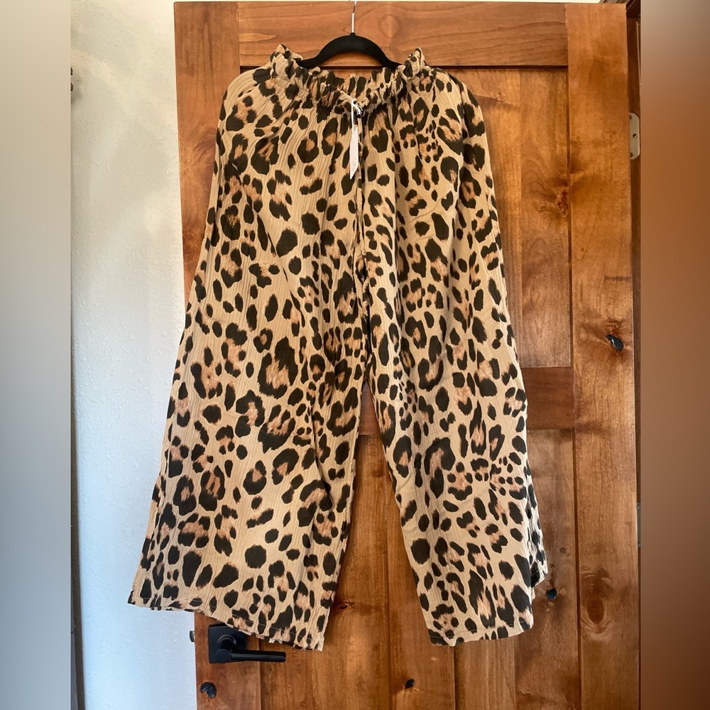 Leopard Print Women's Trousers